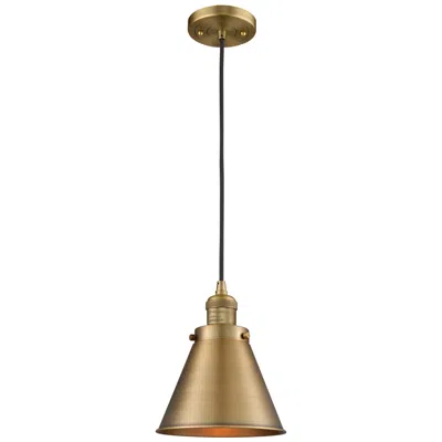 Innovations Lighting Franklin Restoration Appalachian 8" Led Mini Pendant - Brass - Brass