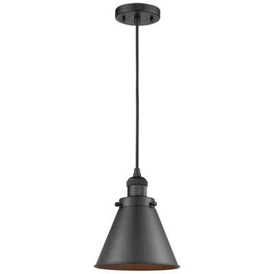 Innovations Lighting Franklin Restoration Appalachian 8" Led Mini Pendant - Matte Black
