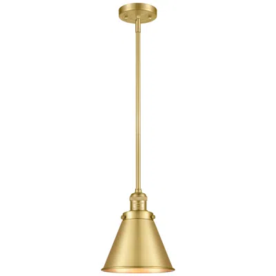 Innovations Lighting Franklin Restoration Appalachian 8" Led Mini Pendant - Satin Gold