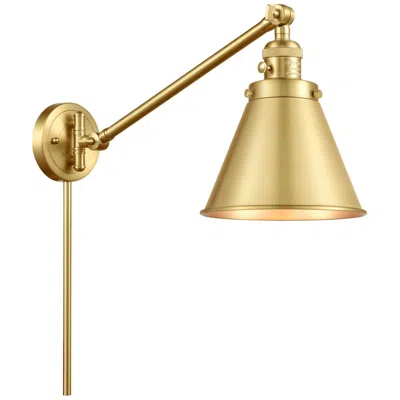 Innovations Lighting Franklin Restoration Appalachian Satin Gold Swing Arm Wall Lamp