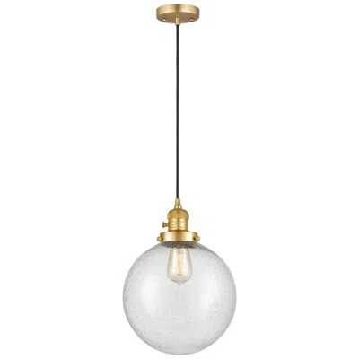 Innovations Lighting Franklin Restoration Beacon 10" Led Mini Pendant - Satin Gold - Seedy