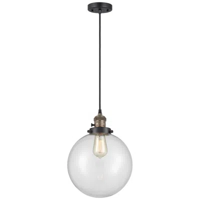 Innovations Lighting Franklin Restoration Beacon 10" Mini Pendant - Black Antique Brass - C