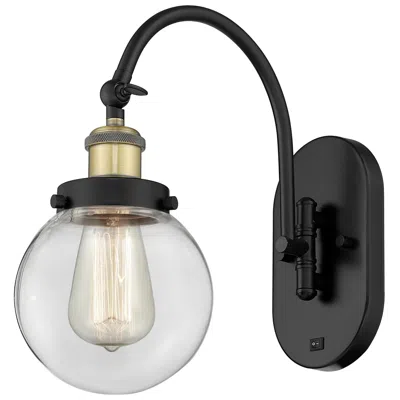 Innovations Lighting Franklin Restoration Beacon 6" Clear Shade Black Brass Incandescent Sc