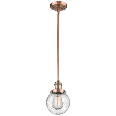 Innovations Lighting Franklin Restoration Beacon 6" Led Mini Pendant - Antique Copper - See