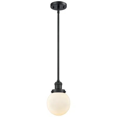 Innovations Lighting Franklin Restoration Beacon 6" Led Mini Pendant - Matte Black - Matte