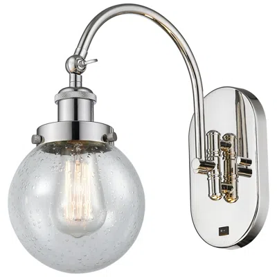 Innovations Lighting Franklin Restoration Beacon 6" Led Sconce - Nickel Finish - Seedy Shad