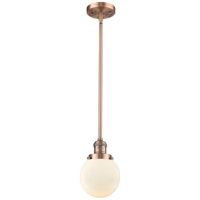 Innovations Lighting Franklin Restoration Beacon 6" Mini Pendant - Antique Copper - Matte W