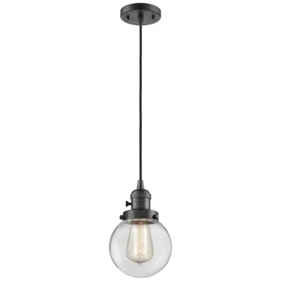 Innovations Lighting Franklin Restoration Beacon 6" Mini Pendant - Oil Rubbed Bronze - Clea