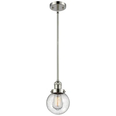 Innovations Lighting Franklin Restoration Beacon 6" Mini Pendant - Polished Nickel - Seedy