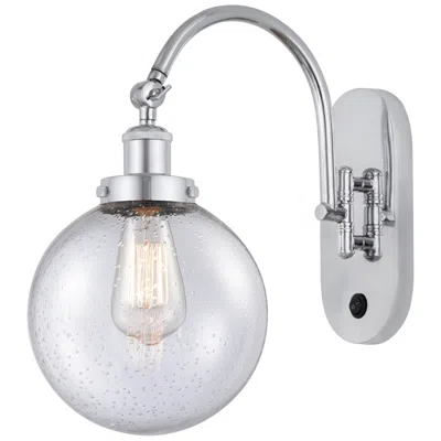 Innovations Lighting Franklin Restoration Beacon 8" Led Sconce - Chrome Finish - Seedy Shad