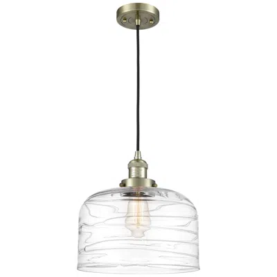 Innovations Lighting Franklin Restoration Bell 12" Brass Corded Mini Pendant W/ Deco Shade