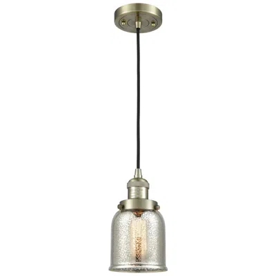 Innovations Lighting Franklin Restoration Bell 5" Brass Corded Mini Pendant W/ Mercury Shad