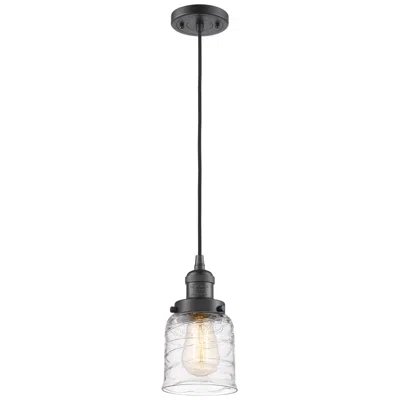 Innovations Lighting Franklin Restoration Bell 5" Bronze Corded Mini Pendant W/ Deco Shade