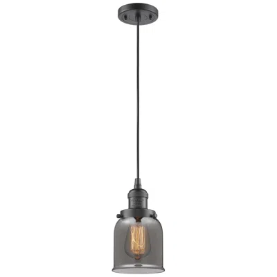 Innovations Lighting Franklin Restoration Bell 5" Bronze Corded Mini Pendant W/ Smoke Shade