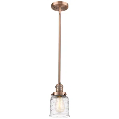 Innovations Lighting Franklin Restoration Bell 5" Copper Stemmed Mini Pendant W/ Deco Shade