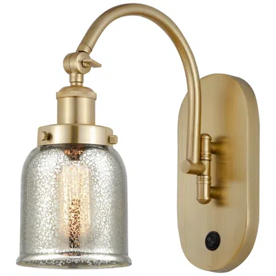 Innovations Lighting Franklin Restoration Bell 5" Led Sconce - Gold Finish - Mercury Shade