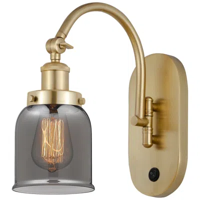 Innovations Lighting Franklin Restoration Bell 5" Led Sconce - Gold Finish - Plated Smoke S