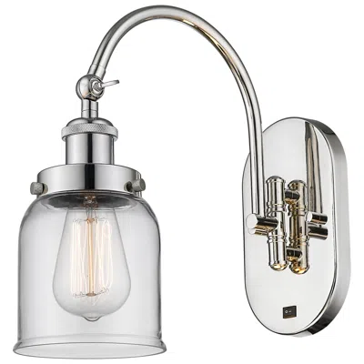 Innovations Lighting Franklin Restoration Bell 5" Led Sconce - Nickel Finish - Clear Shade