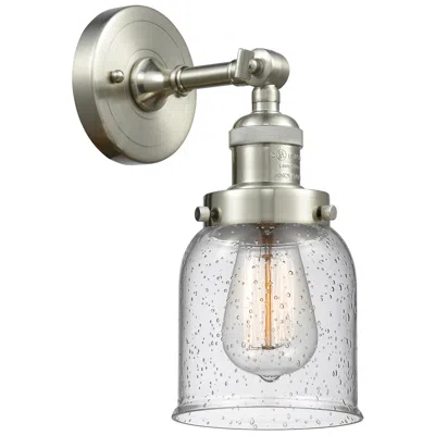 Innovations Lighting Franklin Restoration Bell 5" Led Sconce - Nickel Finish - Seedy Shade