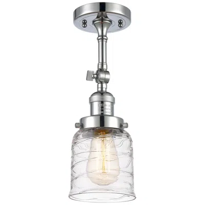 Innovations Lighting Franklin Restoration Bell  5" Led Semi-flush Mount - Chrome - Deco Swi