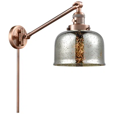 Innovations Lighting Franklin Restoration Bell 8" Antique Copper Swing Arm W/ Mercury Shade