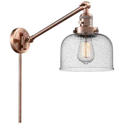 Innovations Lighting Franklin Restoration Bell 8" Antique Copper Swing Arm W/ Seedy Shade