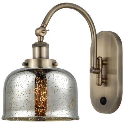 Innovations Lighting Franklin Restoration Bell 8" Incandescent Sconce - Brass - Mercury Sha