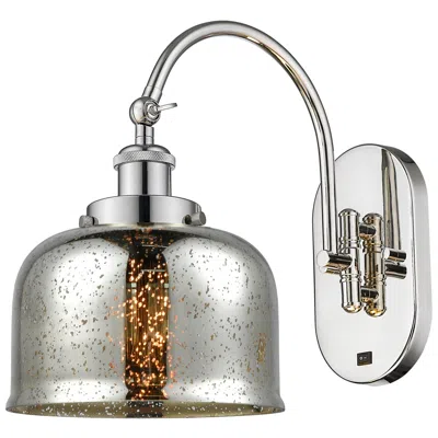 Innovations Lighting Franklin Restoration Bell 8" Incandescent Sconce - Nickel - Mercury Sh