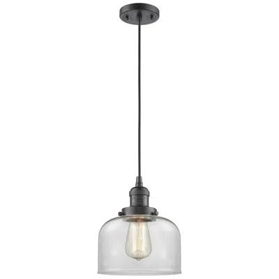 Innovations Lighting Franklin Restoration Bell 8" Led Mini Pendant - Oil Rubbed Bronze - Clear
