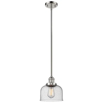 Innovations Lighting Franklin Restoration Bell 8" Led Mini Pendant - Polished Nickel - Seed