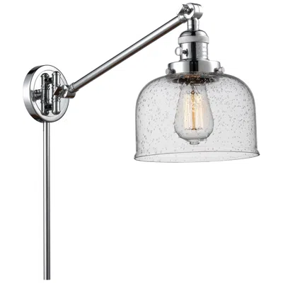 Innovations Lighting Franklin Restoration Bell 8" Polished Chrome Swing Arm W/ Seedy Shade