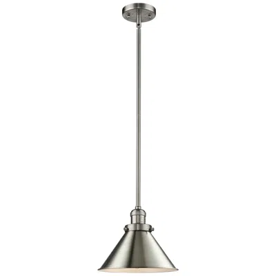 Innovations Lighting Franklin Restoration Briarcliff 10" Led Mini Pendant - Satin Nickel