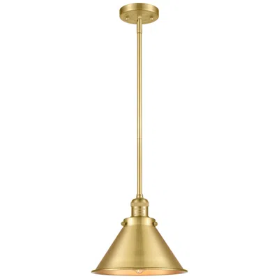 Innovations Lighting Franklin Restoration Briarcliff 10"w Satin Gold Mini Pendant