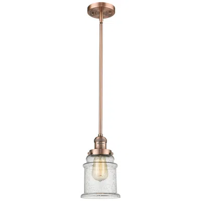 Innovations Lighting Franklin Restoration Canton 7" Led Mini Pendant - Antique Copper - See