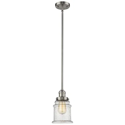 Innovations Lighting Franklin Restoration Canton 7" Led Mini Pendant - Satin Nickel - Seedy