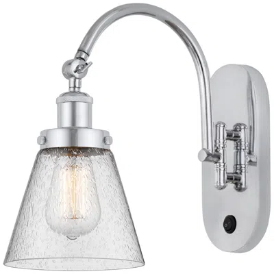 Innovations Lighting Franklin Restoration Cone 6" Incandescent Sconce - Chrome - Seedy Shad
