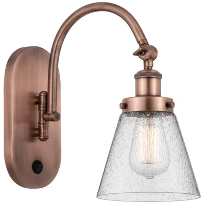 Innovations Lighting Franklin Restoration Cone 6" Incandescent Sconce - Copper - Seedy Shad