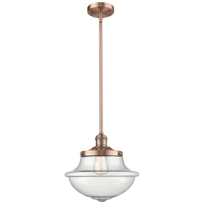 Innovations Lighting Franklin Restoration Oxford 12" Copper Stemmed Mini Pendant W/ Seedy S