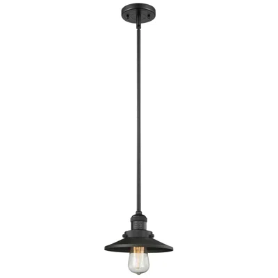 Innovations Lighting Franklin Restoration Railroad 8" Led Mini Pendant - Matte Black