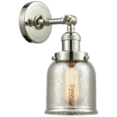 Innovations Lighting Franklin Restoration Small Bell 5" Polished Nickel Sconce W/ Mercury S