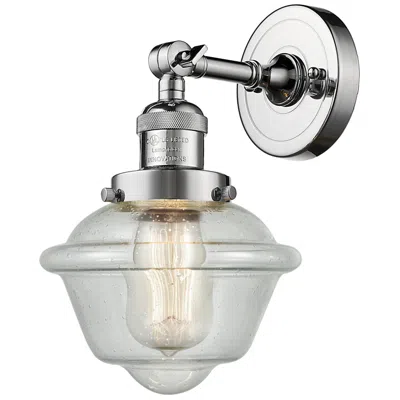 Innovations Lighting Franklin Restoration Small Oxford 8" Polished Chrome Sconce W/ Seedy S