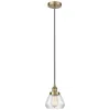 Innovations Lighting Fulton 7" Antique Brass Mini Pendant W/ Clear Shade In Gold