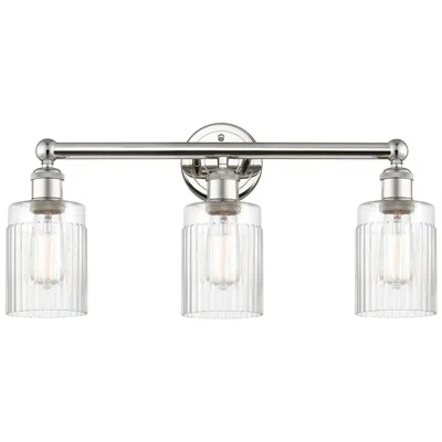 Innovations Lighting Hadley 22.5"w 3 Light Polished Nickel Bath Vanity Light With Clear Sha