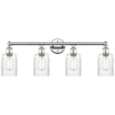 Innovations Lighting Hadley 31.5"w 4 Light Polished Nickel Bath Vanity Light With Clear Sha