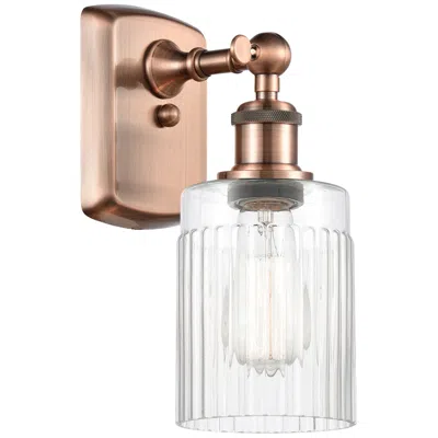 Innovations Lighting Hadley 5" Antique Copper Sconce W/ Clear Shade
