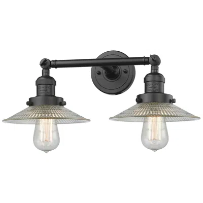 Innovations Lighting Halophane 2 Light 18" Tiltable Led Bath Light - Bronze - Clear Halopha