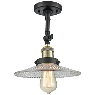 Innovations Lighting Halophane 8 1/2"w Black And Brass Adjustable Ceiling Light
