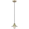 Innovations Lighting Halophane 9" Antique Brass Mini Pendant W/ Clear Shade In Gold