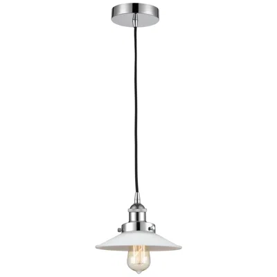 Innovations Lighting Halophane 9" Polished Chrome Mini Pendant W/ Matte White Shade