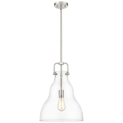 Innovations Lighting Haverhill 14" Brushed Satin Nickel Stem Hung Pendant W/ Clear Shade